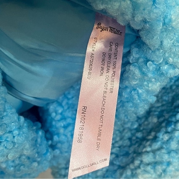 NWOT Sugar Thrillz Teddy Jacket - Picture 6 of 6